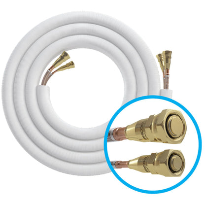 MRCOOL DIY 5th Gen 35 Ft. Pre-Charged Quick Connect Line Set with DIY Pro Cable, 1/4" x 1/2", for DIY 18K Mini Split Indoor Air Handler (DIY35-1412C-O)