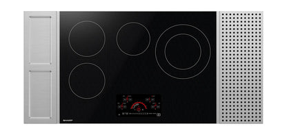 SHARP 30 in. Drop-In Radiant Cooktop with Side Accessories - SCR3042FB