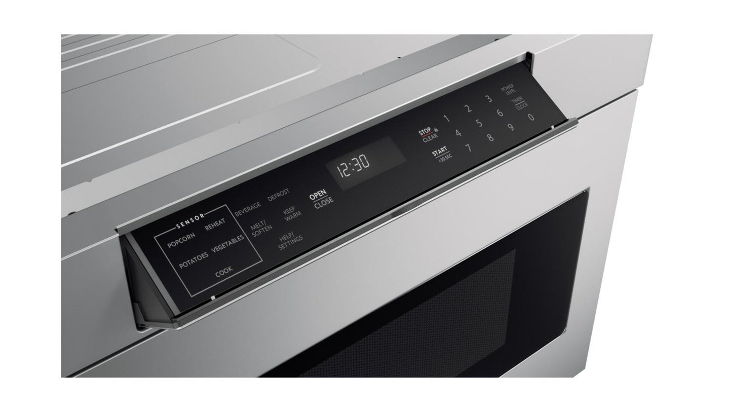 SHARP 24 in. 1.2 cu. ft. 950W Sharp in Stainless Steel Microwave Drawer Oven - SMD2470ASY