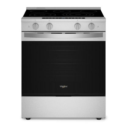 WHIRLPOOL 30-inch Smart Slide in Electric Range with Air Cooking Technology, No Preheat Air Fry, WipeClean Coating, Steam/Self Clean and High Speed Preheat in Stainless Steel - WSES7530RZ