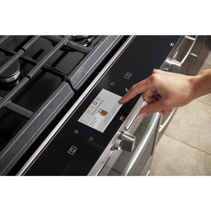 WHIRLPOOL 5.8 cu. ft. Smart Slide-in Gas Range with Air Fry, when Connected White - WEG750H0HW