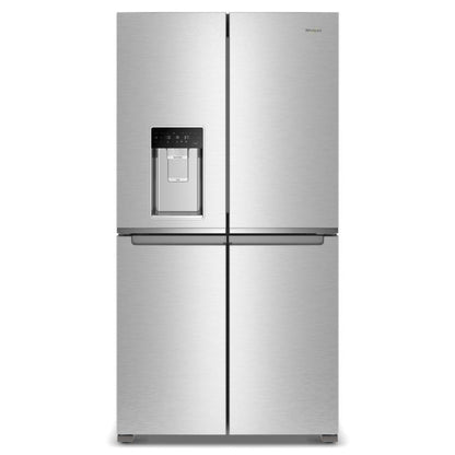 WHIRLPOOL 36-Inch Counter Depth 4 Door Refrigerator with Ice Maker in Door in Stainless Steel - WRQC7836RZ