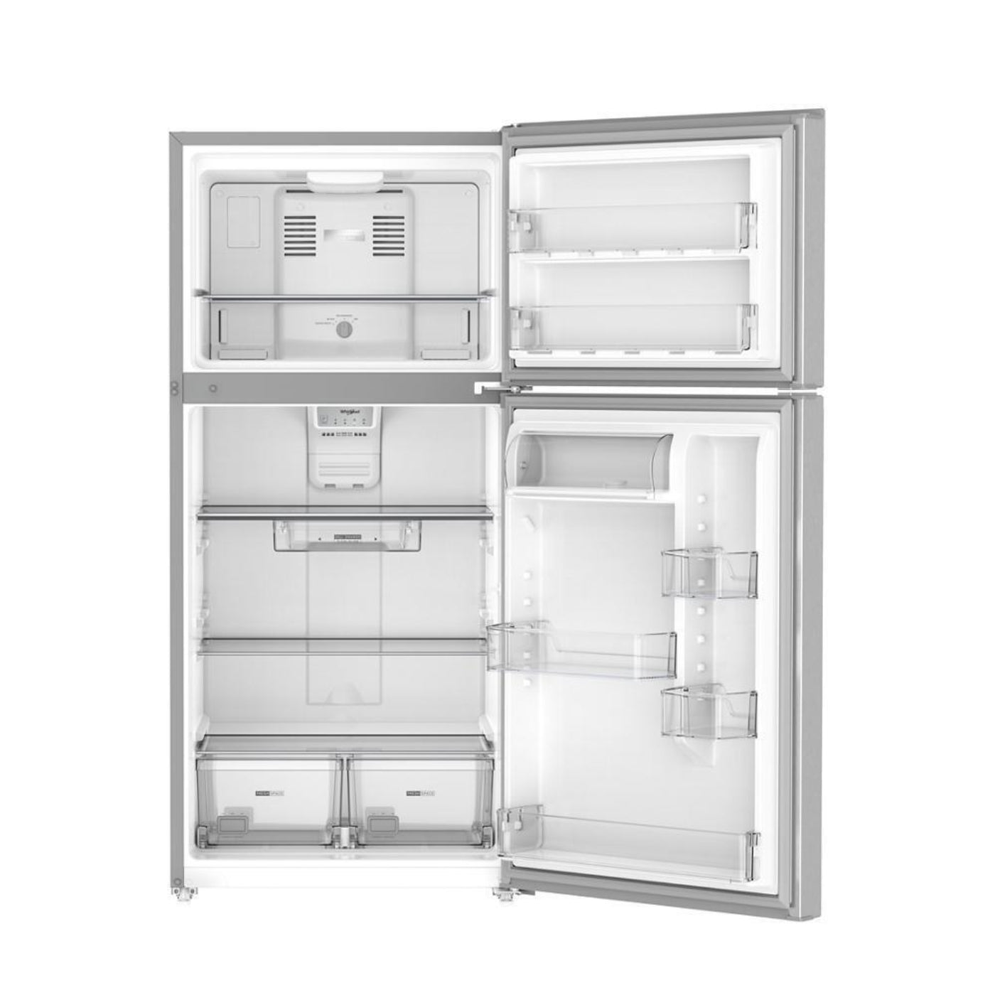 WHIRLPOOL Whirlpool 29.5-inch Wide Top Freezer Refrigerator with Total Coverage Cooling- 19.2 Cu. Ft. Stainless - WRTX7419SZ