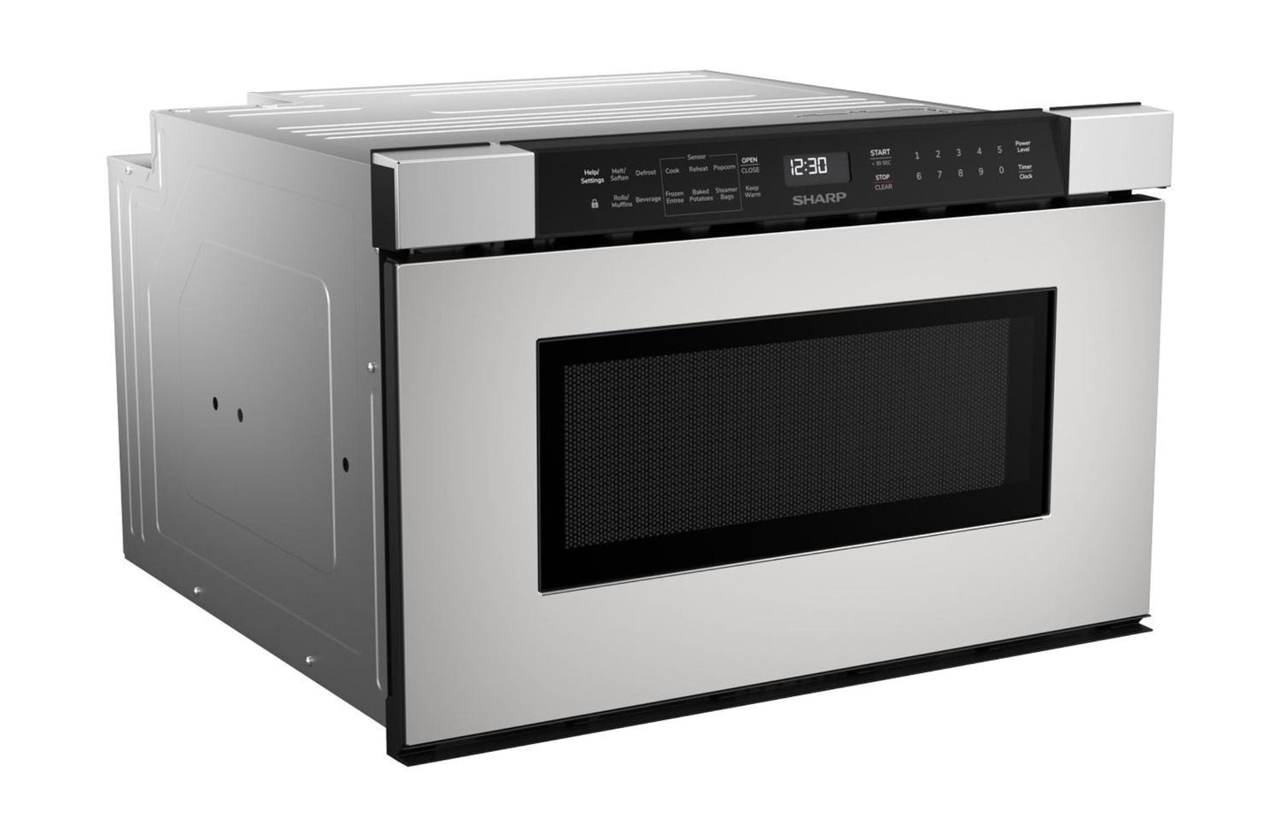 Asko SHARP 24 in. 1.2 cu. ft. Built-In in Stainless Steel Microwave Drawer Oven - SMD2440JS