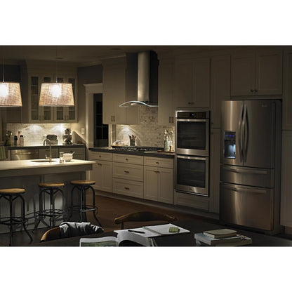 WHIRLPOOL 30" Modern Glass Wall Mount Range Hood in Stainless Steel - WVW75UC0DS