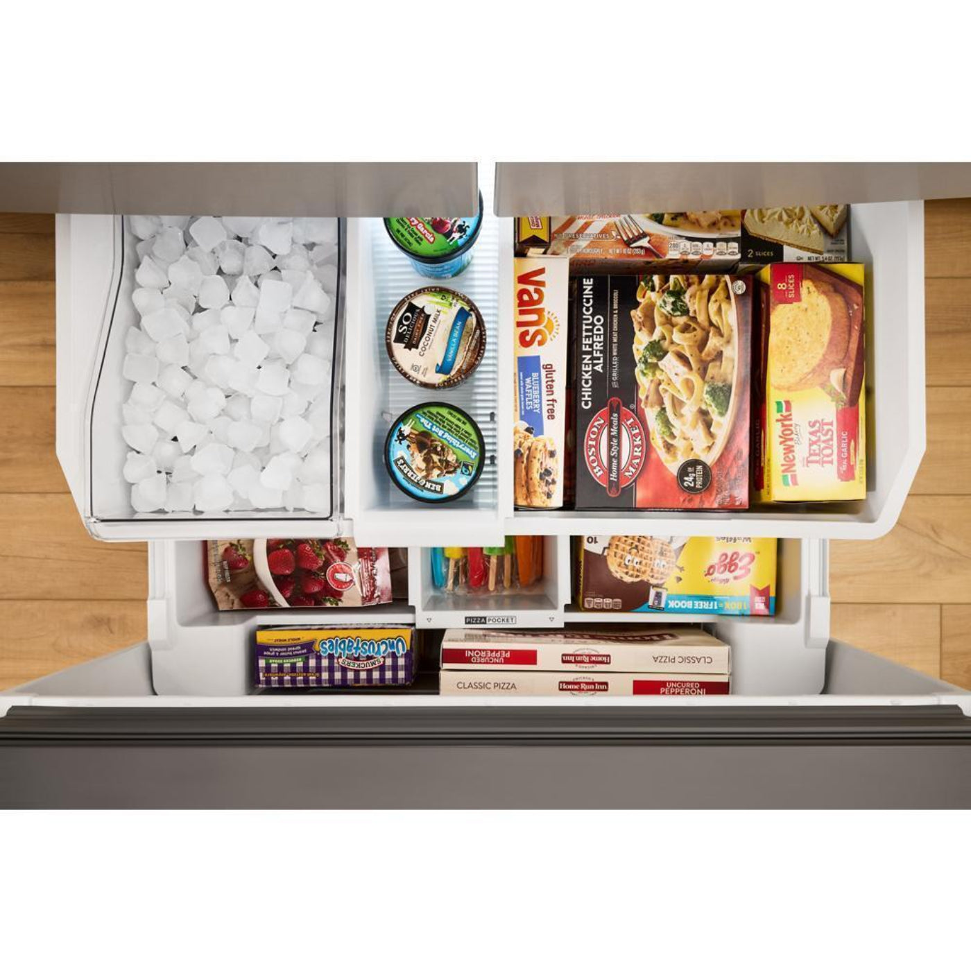 WHIRLPOOL 36-Inch French Door Refrigerator with Interior Water Dispenser - 31 cu. ft. White - WRFF3336SW