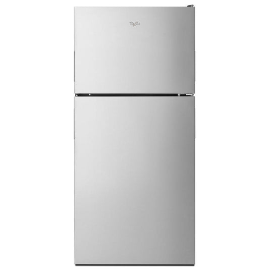WHIRLPOOL 30-inch Wide Top Freezer Refrigerator - 18 cu. ft. in Stainless Steel - WRT348FMES