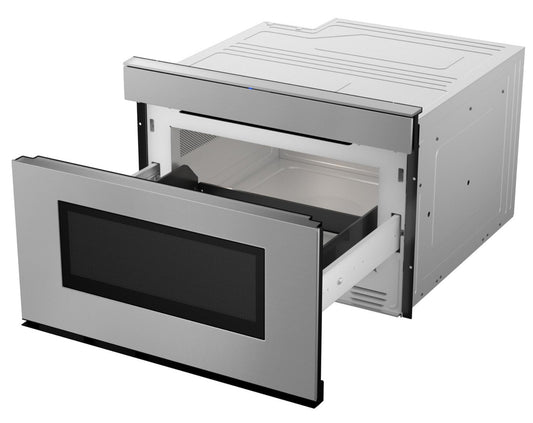 Asko 24 in. 1.2 cu. ft. 950W Sharp in Stainless Steel Smart Easy Wave Open Microwave Drawer Oven - SMD2479JS