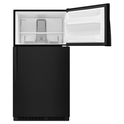WHIRLPOOL 33-inch Wide Top Freezer Refrigerator - 20 cu. ft. Black - WRT311FZDB