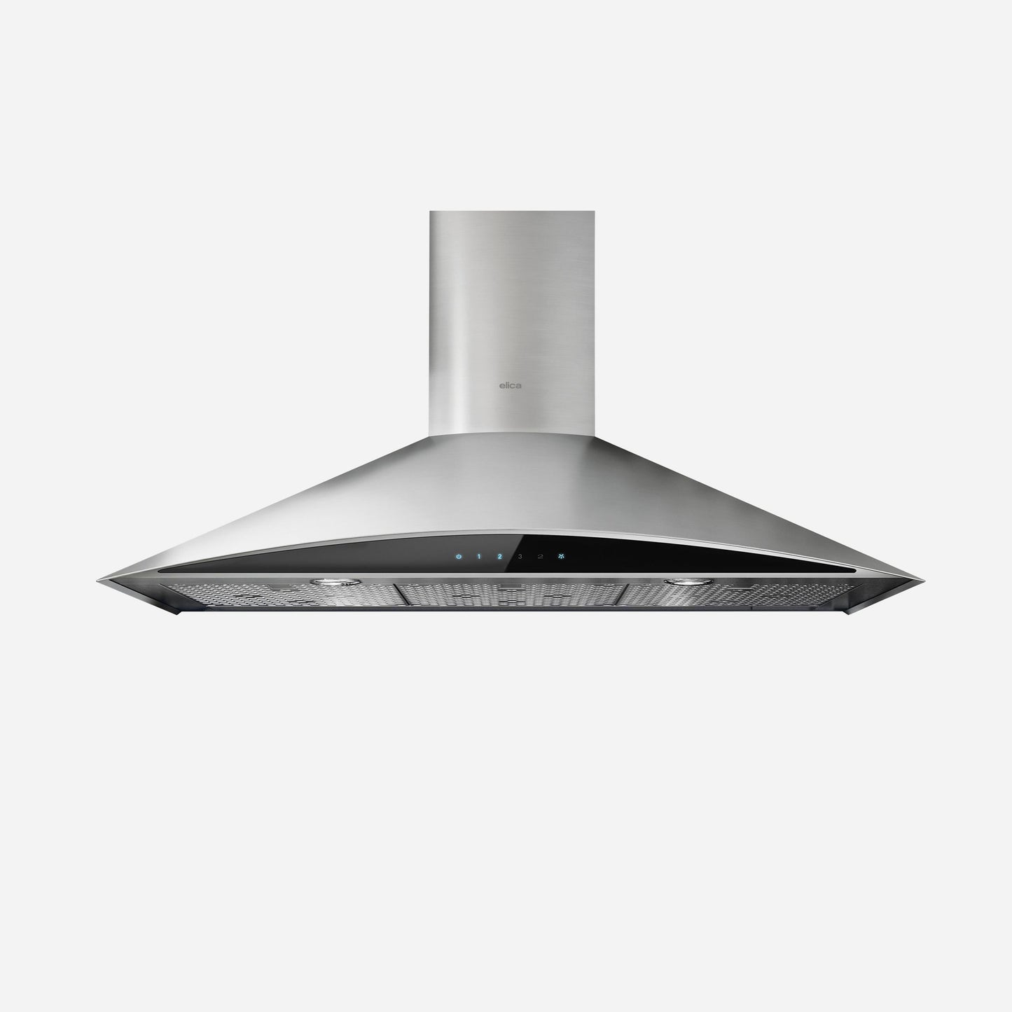 ELICA FOGLIA Wall Mount Range Hood 30" wide - 600CFM in Stainless Steel On Black - EFG630S1
