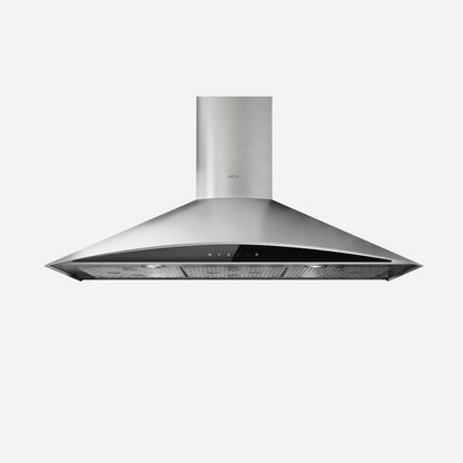 ELICA FOGLIA Wall Mount Range Hood 30" wide - 600CFM in Stainless Steel On Black - EFG630S1