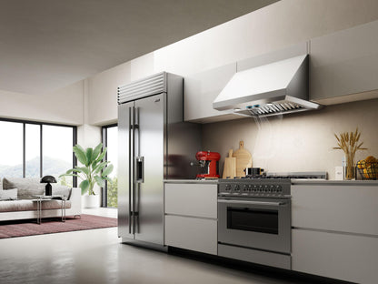 ELICA CALABRIA Undercabinet Range Hood 36" wide - 600CFM in Stainless Steel - ECL636SS