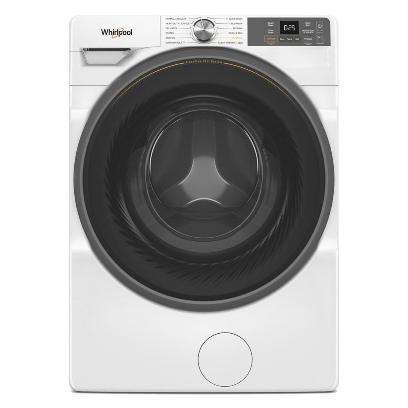 WHIRLPOOL 4.5 cu. ft. Smart Front Load ENERGY STAR® Washer with FreshFlow™ Vent System White - WFW5720RW