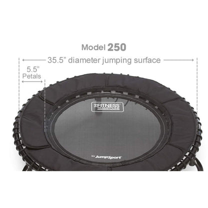 Disc-O-Bed JumpSport 250 Fitness Rebounder Mini Trampoline In Home Cardio Fitness (2 Pack) - 173133