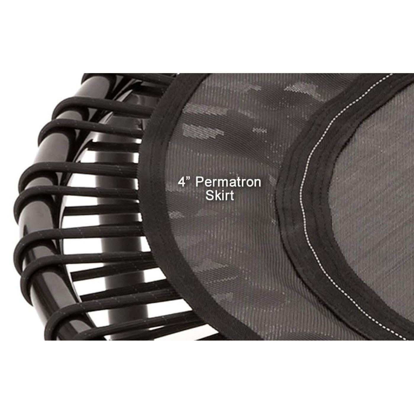 Disc-O-Bed JumpSport 220 Fitness Rebounder Mini Trampoline & Handle Bar Accessory, Black - 250093
