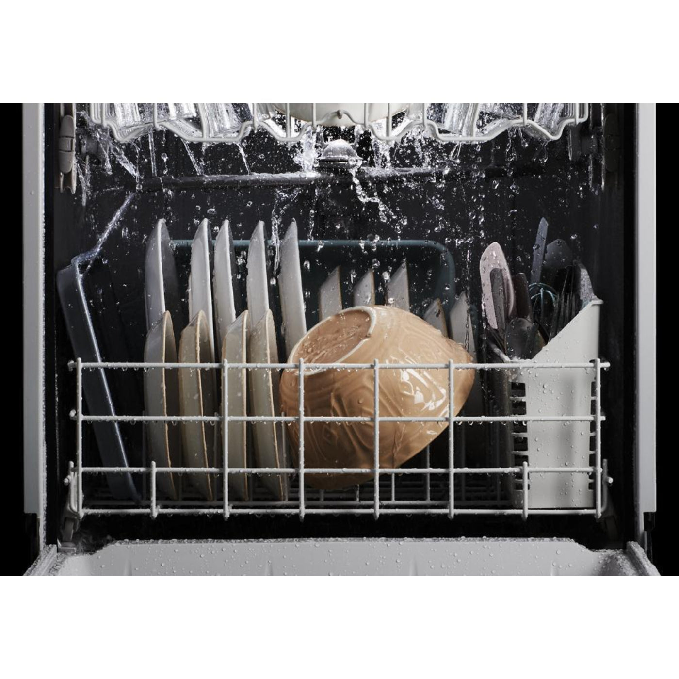 WHIRLPOOL Quiet Dishwasher with Boost Cycle White - WDF341PAPW