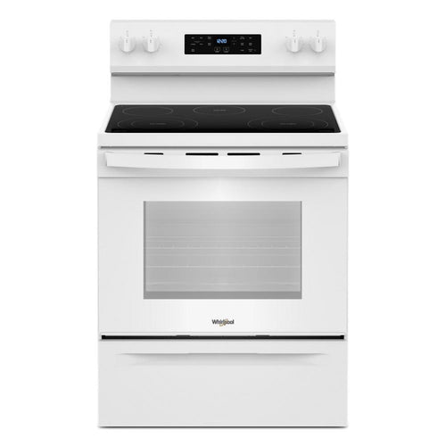 WHIRLPOOL 30-inch Electric Range with No Preheat Mode and Steam Clean White - WFES3330RW