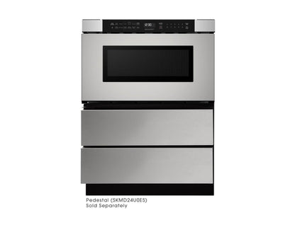 Asko SHARP 24 in. 1.2 cu. ft. Built-In in Stainless Steel Microwave Drawer Oven - SMD2440JS