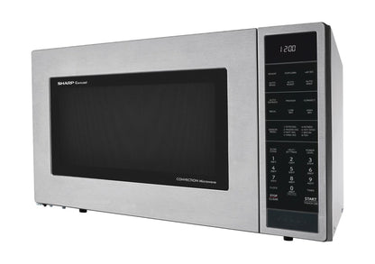 SHARP Sharp 1.5 cu. ft. 900W in Stainless Steel Convection Countertop Microwave Oven - SMC1585KS