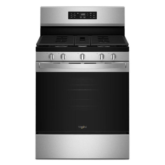 WHIRLPOOL 30-inch Gas Range with Air Cooking Technology and Steam Clean in Stainless Steel - WFGS4530SS