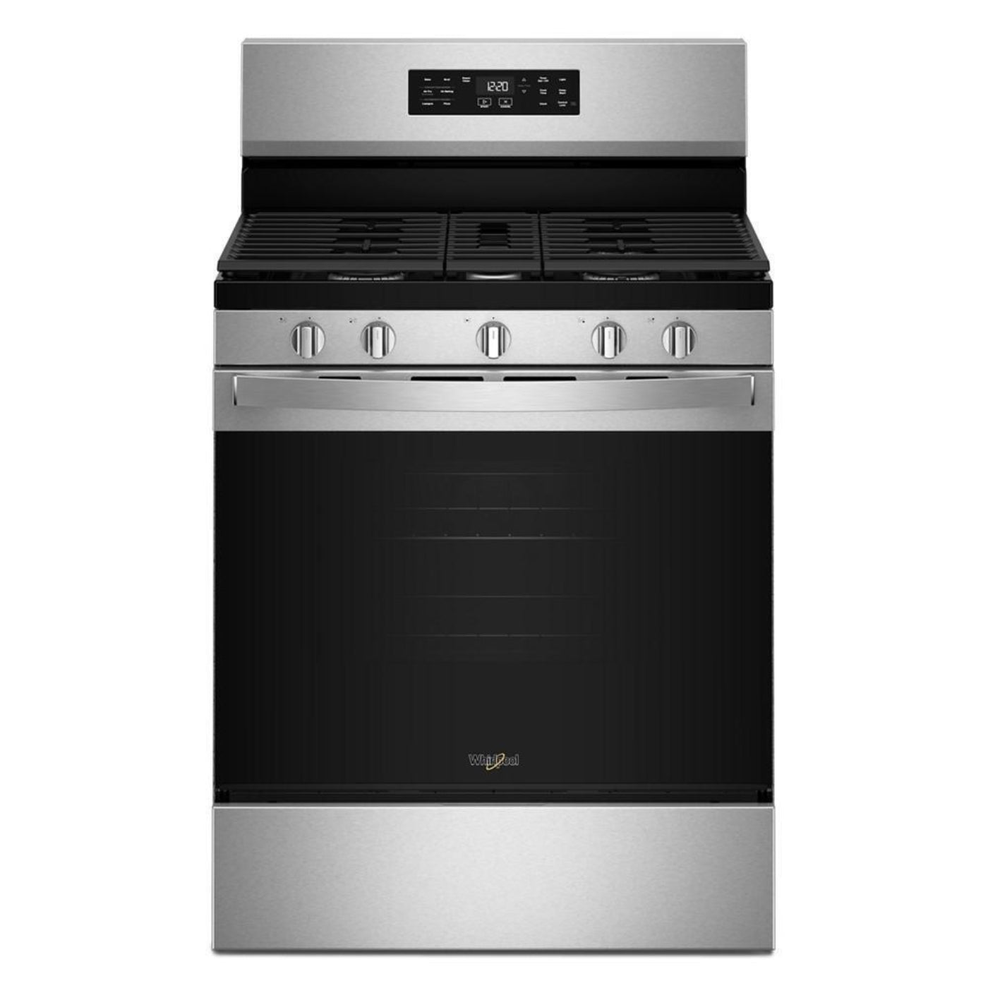 WHIRLPOOL 30-inch Gas Range with Air Cooking Technology and Steam Clean in Stainless Steel - WFGS4530SS