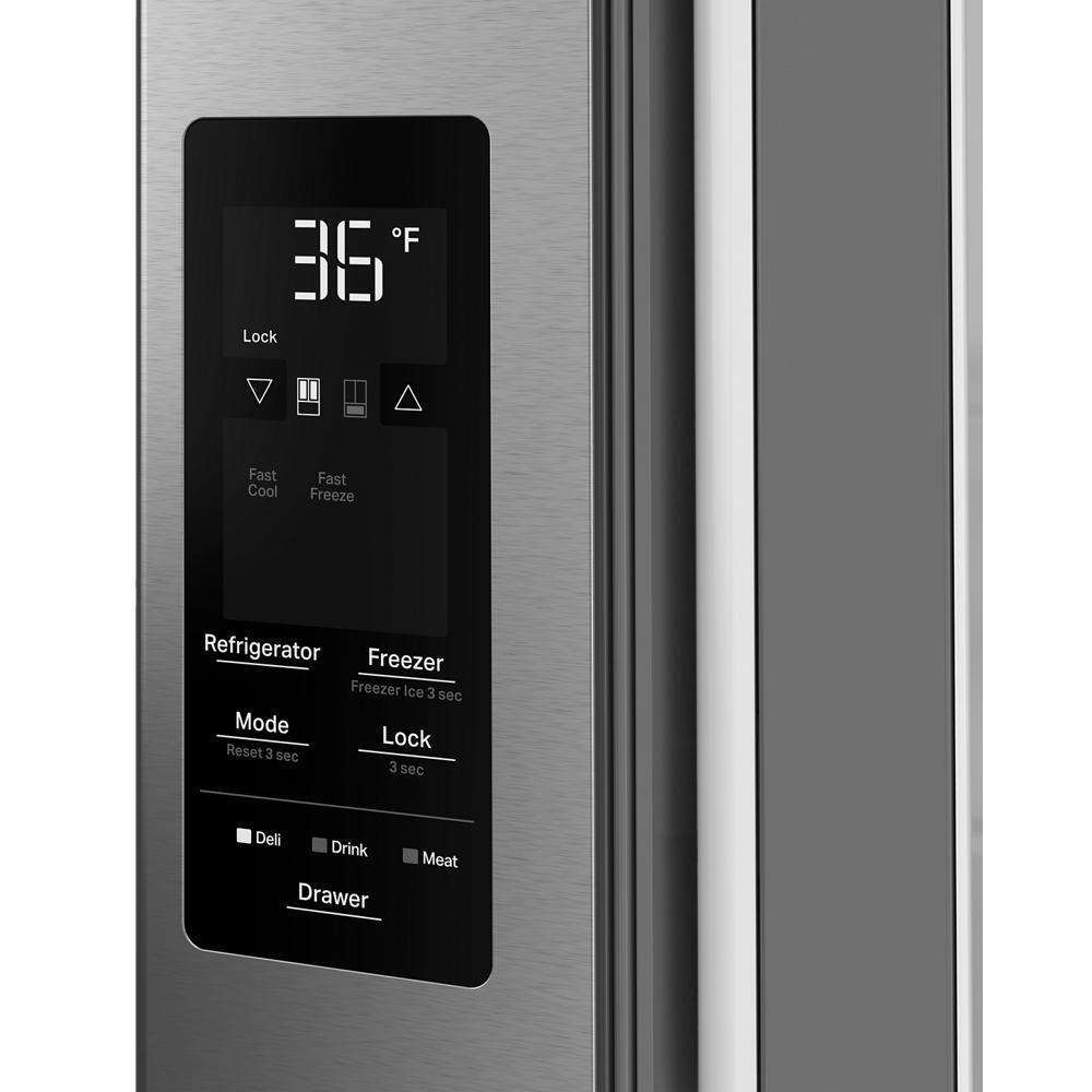 WHIRLPOOL WRMF3736SZ Whirlpool® 29 Cu. Ft. Family-Sized Capacity French Door Refrigerator with Flexible Temperature Drawer Stainless