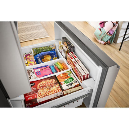 WHIRLPOOL 36-Inch French Door Refrigerator with Interior Water Dispenser - 31 cu. ft. Stainless - WRFF3336SZ