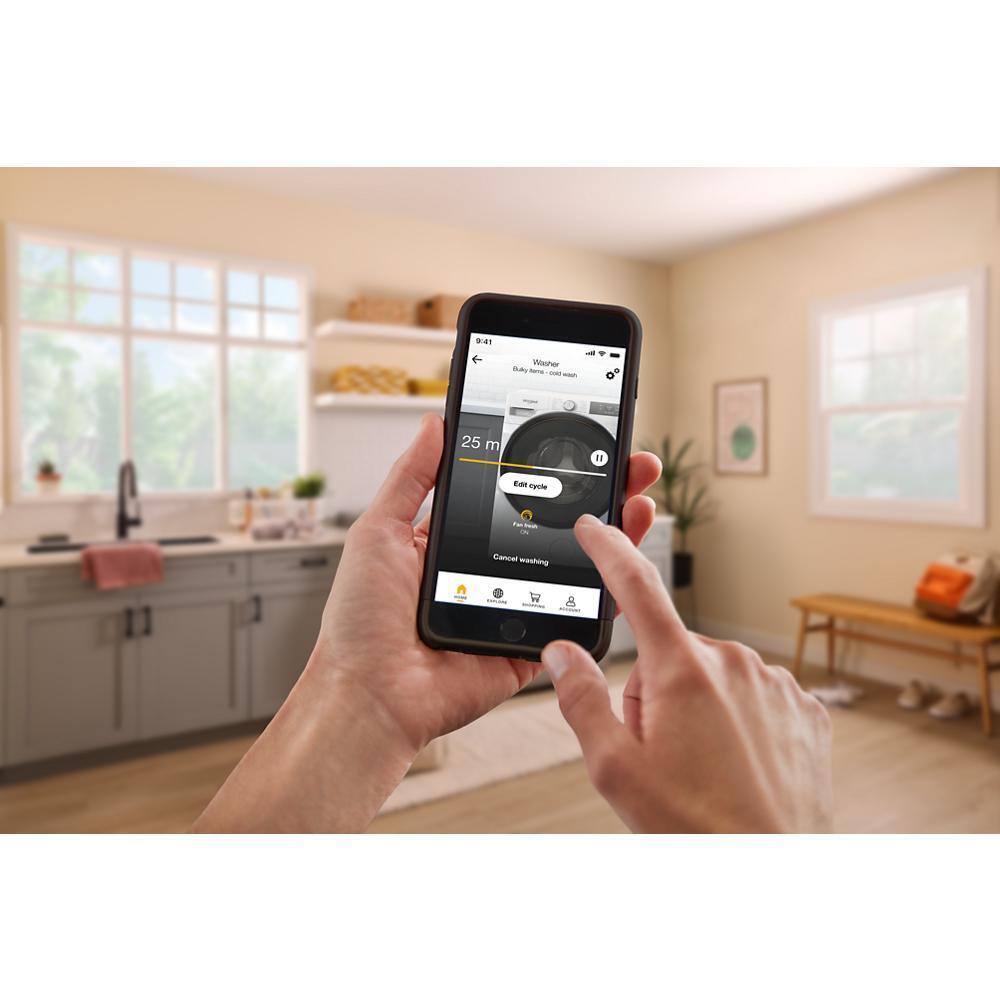 WHIRLPOOL WED5720RR 7.4 cu. ft. Smart Front Load ENERGY STAR® Electric Dryer with Wrinkle Shield™ Option Silver