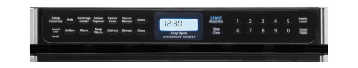 SHARP 24 in. 1.2 cu. ft. 950W Sharp Easy Open in Stainless Steel Microwave Drawer - KB6524PSY