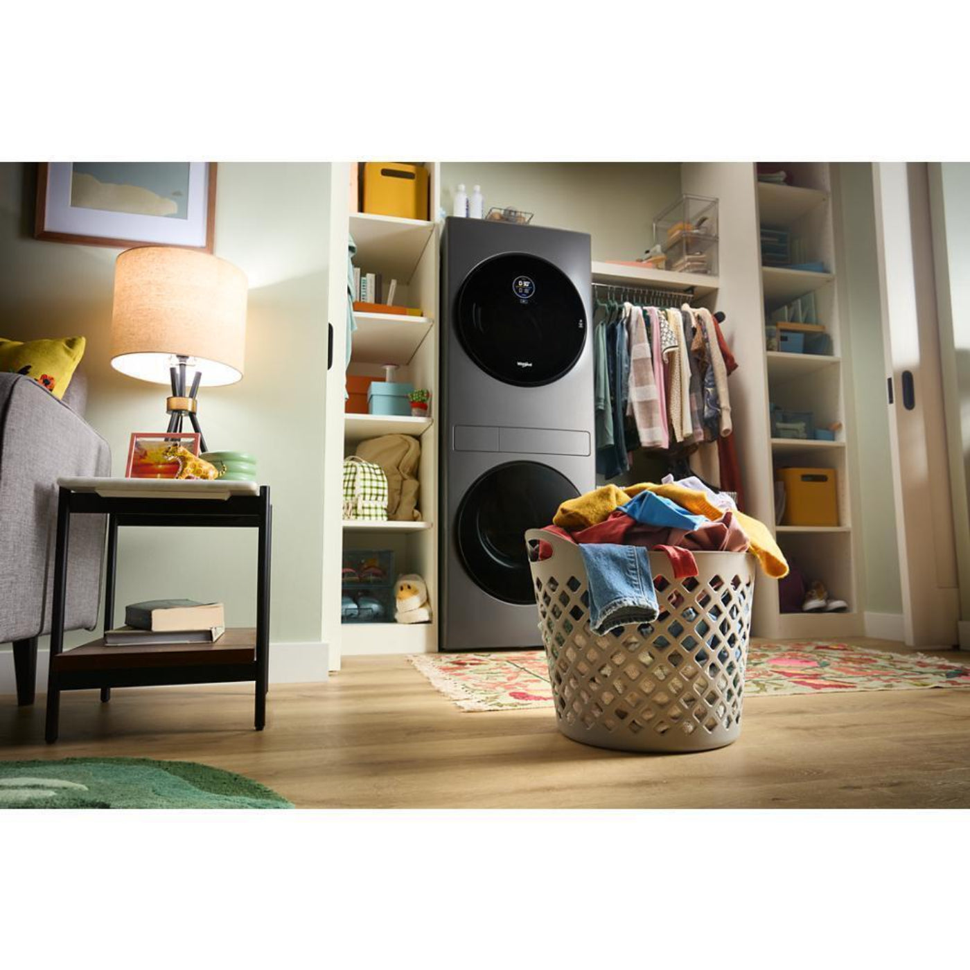 WHIRLPOOL WFH5424SJ Compact ENERGY STAR® Ventless Heat Pump Laundry Tower with 2.7-cu ft Washer and Electric 4.3-cu ft Dryer Stainless
