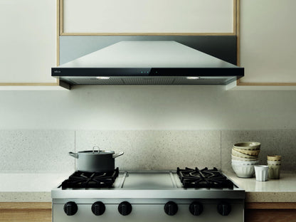 ELICA MODENA Undercabinet Range Hood 36" wide - 600CFM in Stainless Steel On Black - EMD536S3