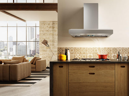 ELICA VAVANO Wall Mount Range Hood 48" wide - 600CFM in Stainless Steel - EVV648S1