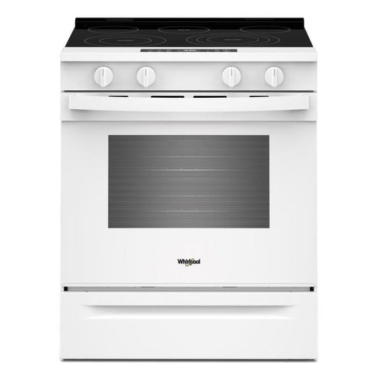 WHIRLPOOL 30-inch Electric Smart Range with Air Cooking Technology White - WSES5030SW