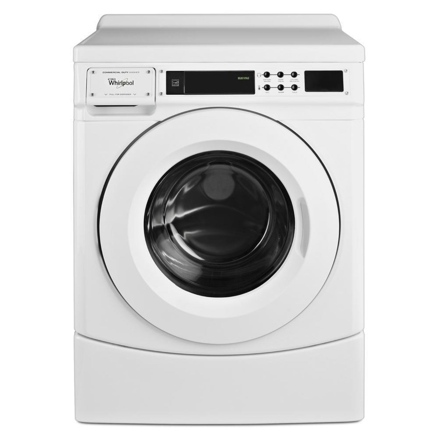 WHIRLPOOL COMMERCIAL 27" Commercial High-Efficiency Energy Star-Qualified Front-Load Washer, Non-Vend White - CHW9160GW