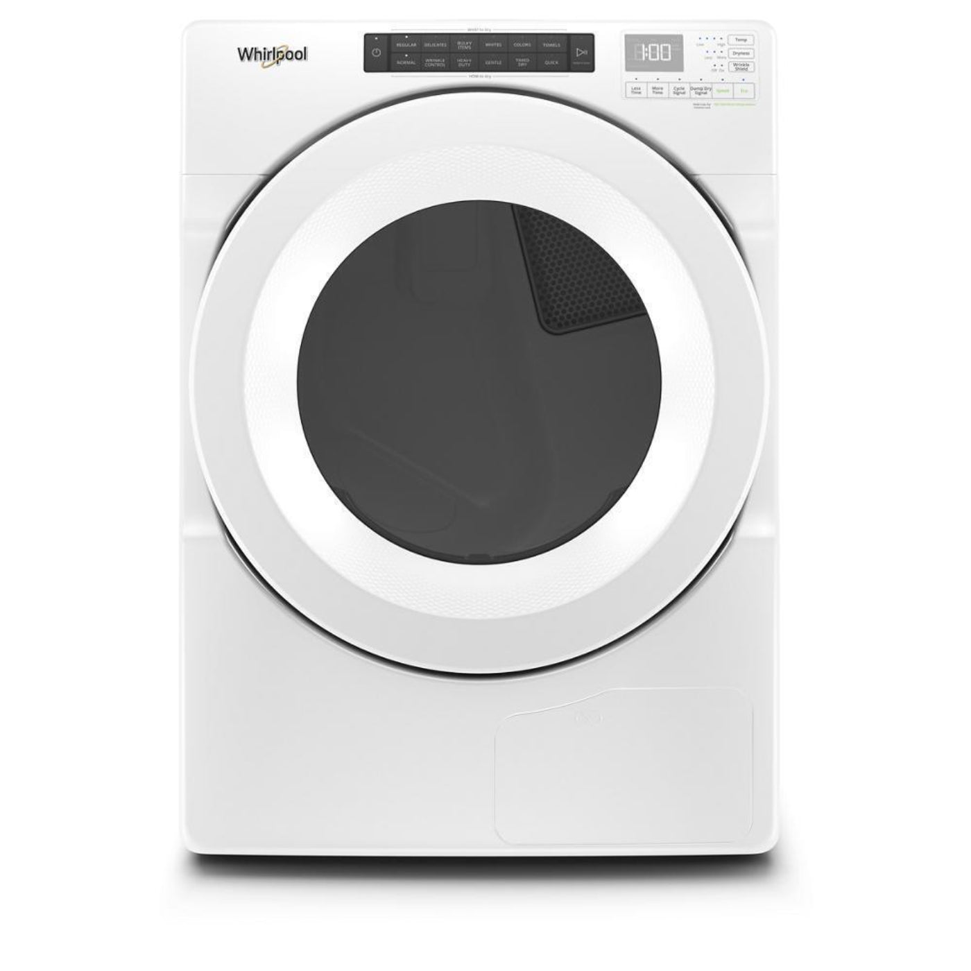 WHIRLPOOL 7.4 cu.ft Front Load Heat Pump Dryer with Intiutitive Touch Controls, Advanced Moisture Sensing White - WHD560CHW