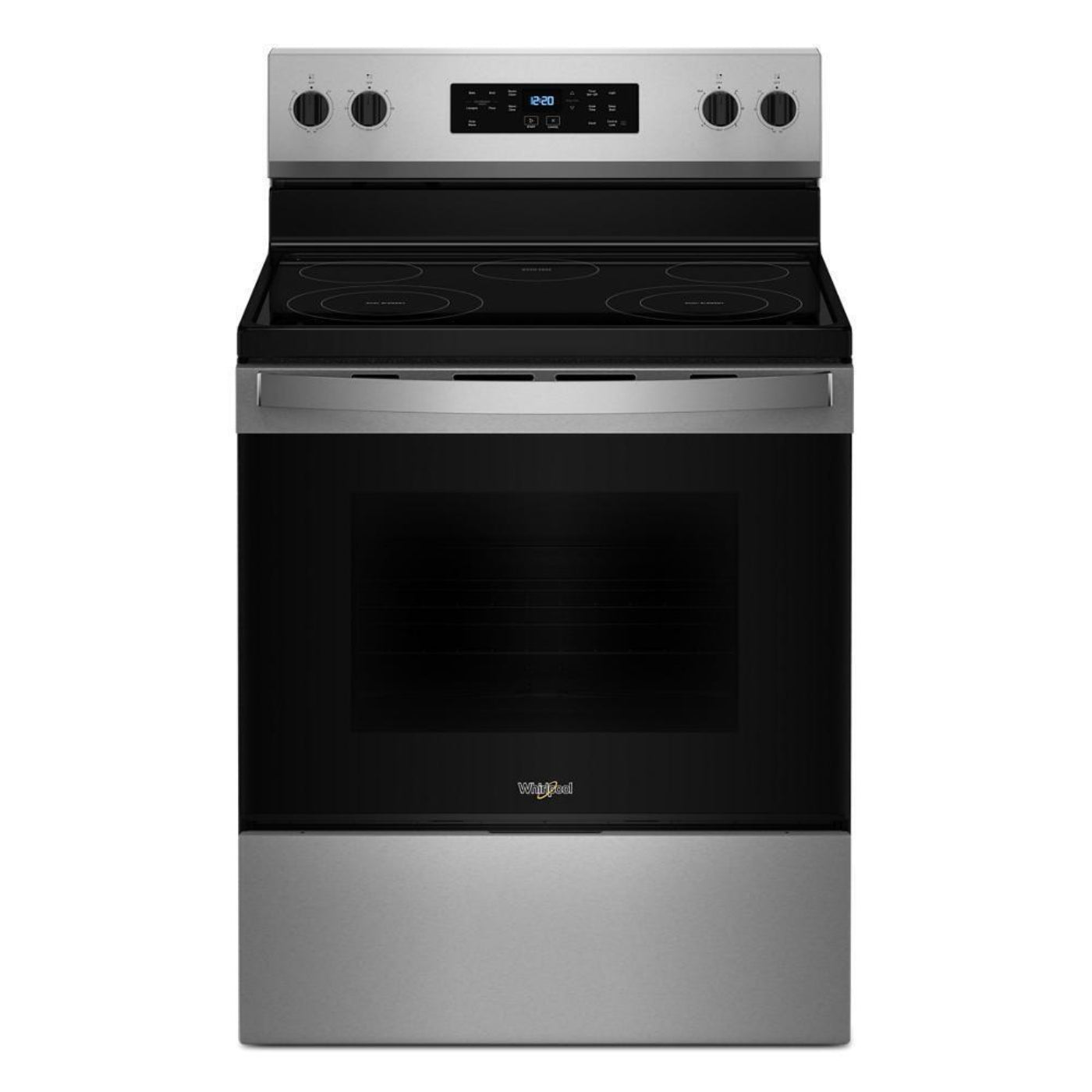WHIRLPOOL 30-inch Electric Range with Steam Clean in Stainless Steel - WFES3330RS