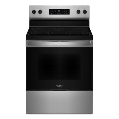 WHIRLPOOL 30-inch Electric Range with Steam Clean in Stainless Steel - WFES3330RS