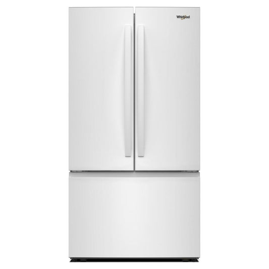 WHIRLPOOL 36-Inch French Door Refrigerator with Interior Water Dispenser - 31 cu. ft. White - WRFF3336SW