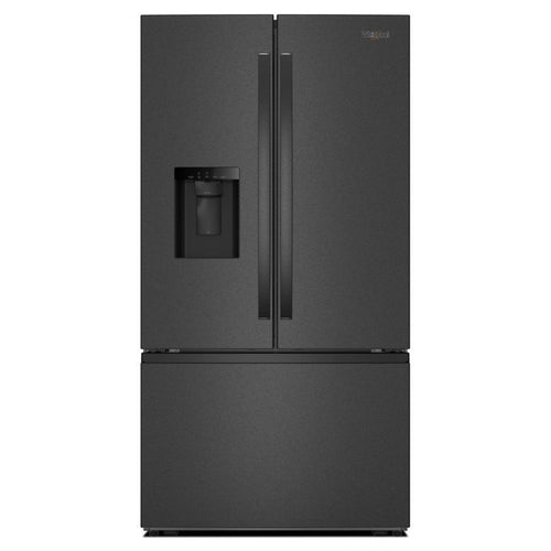 WHIRLPOOL 36-Inch French Door Refrigerator with In-Door Water and Ice Maker - 30 cu. ft. Black On Stainless - WRFF3536SV