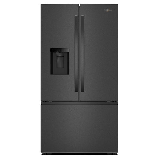 WHIRLPOOL 36-Inch French Door Refrigerator with In-Door Water and Ice Maker - 30 cu. ft. Black On Stainless - WRFF3536SV
