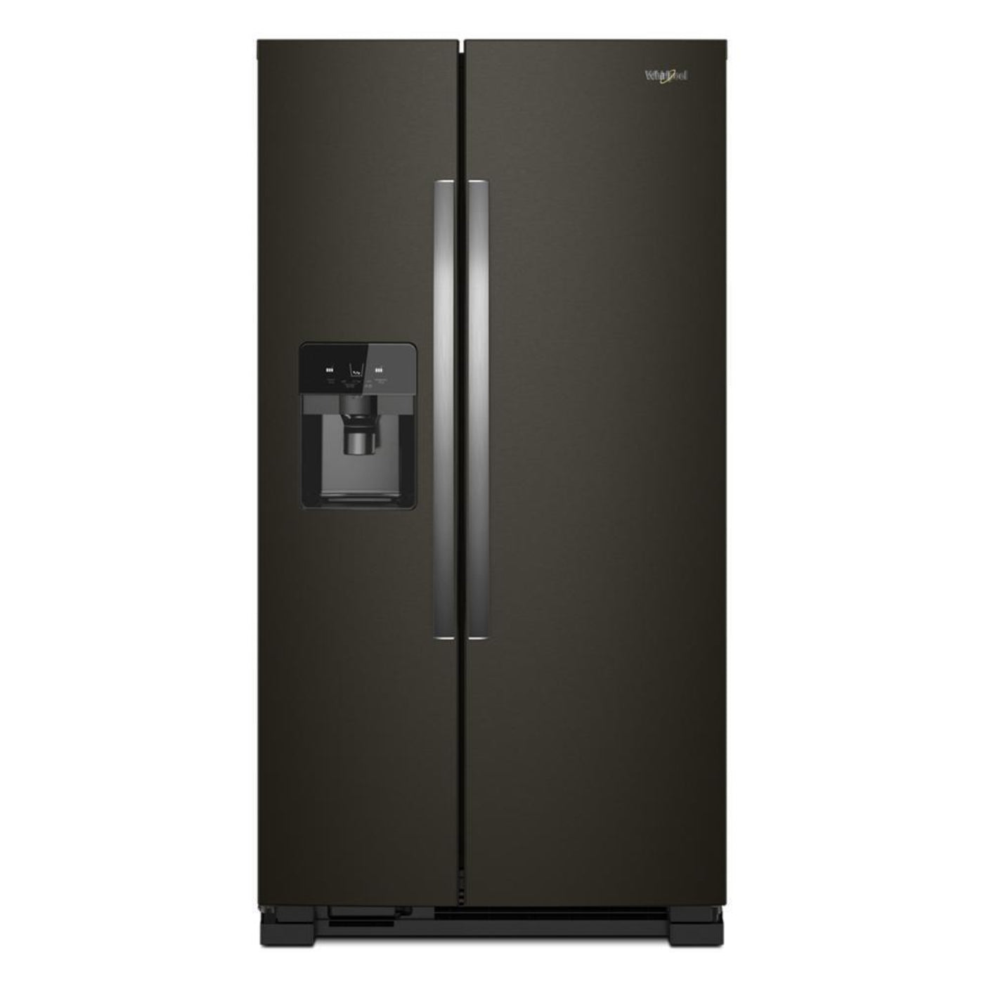 WHIRLPOOL 36-inch Wide Side-by-Side Refrigerator - 25 cu. ft. Black in Stainless Steel - WRS555SIHV