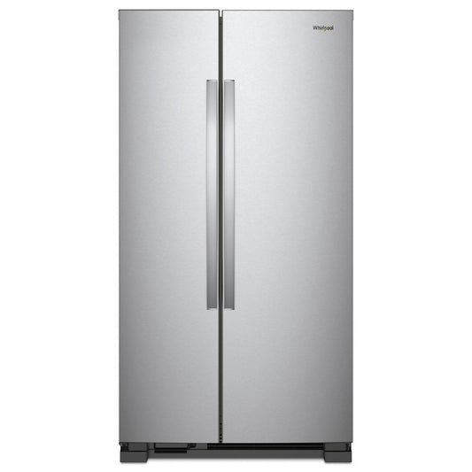 WHIRLPOOL 36-inch Wide Side-by-Side Refrigerator - 25 cu. ft. in Stainless Steel - WRS315SNHM