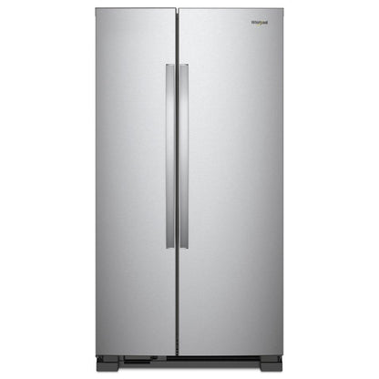 WHIRLPOOL 36-inch Wide Side-by-Side Refrigerator - 25 cu. ft. in Stainless Steel - WRS315SNHM