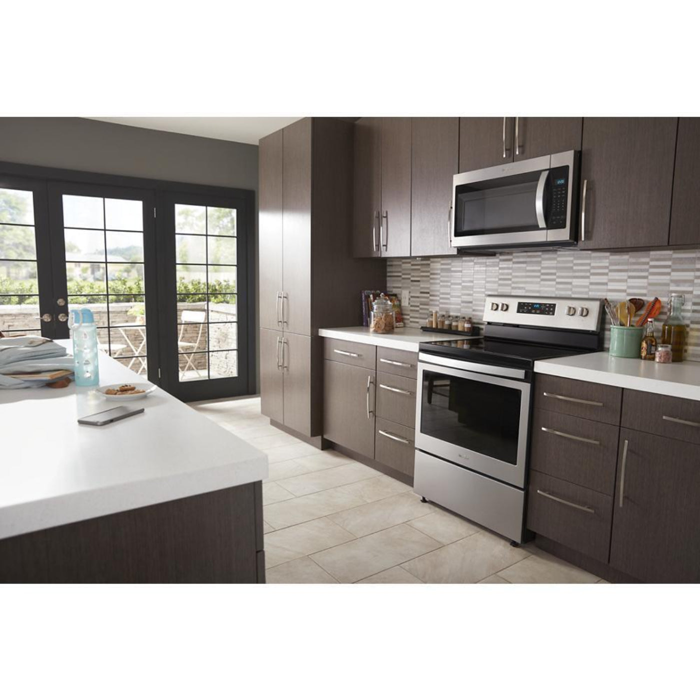 WHIRLPOOL 1.7 cu. ft. Microwave Hood Combination with Electronic Touch Controls in Stainless Steel - WMH31017HS