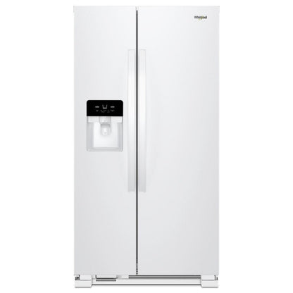 WHIRLPOOL 33-inch Wide Side-by-Side Refrigerator - 21 cu. ft. White - WRS321SDHW