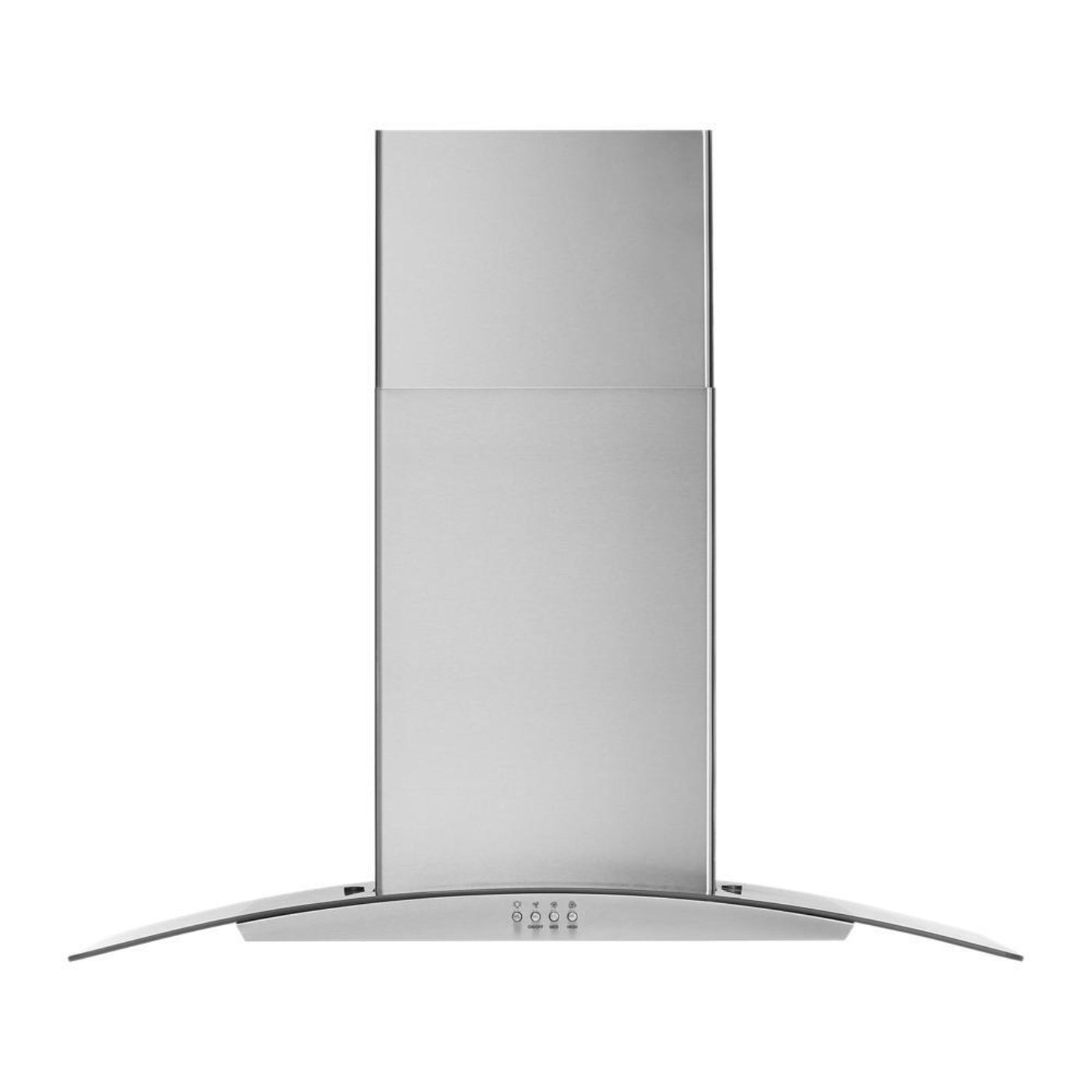 WHIRLPOOL 36" Curved Glass Wall Mount Range Hood in Stainless Steel - WVW51UC6LS