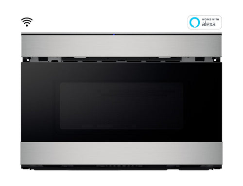 Asko SHARP 24 in. 1.2 cu. ft. 950W Sharp in Stainless Steel Smart Easy Wave Open Microwave Drawer Oven - SMD2489ES
