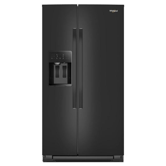 WHIRLPOOL 36-inch Counter Depth Side-by-Side Refrigerator with TruCool System Black - WRSC5536RB