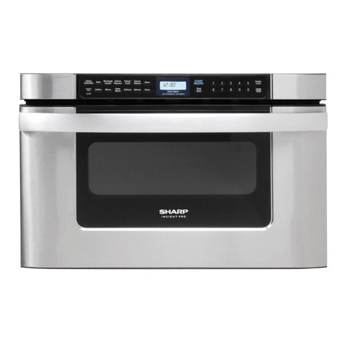 SHARP 24 in. 1.2 cu. ft. 950W Sharp Easy Open in Stainless Steel Microwave Drawer - KB6524PSY