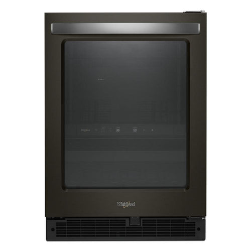 WHIRLPOOL 24-inch Wide Undercounter Beverage Center - 5.2 cu. ft. Black in Stainless Steel - WUB50X24HV